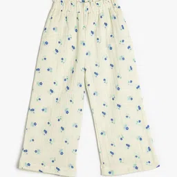 Koton Girls Printed High-Rise Culottes Trousers-image-90