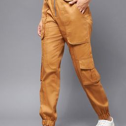 DressBerry Women Tan High-Rise Cargo-image-42