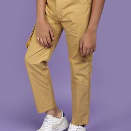 V-Mart Boys Mid Rise Cotton Cargo Trousers image 3