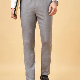 BYFORD by Pantaloons Men Slim Fit Cotton Formal Trousers-picture-23
