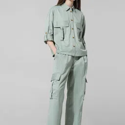 ONLY Women Straight Fit High-Rise Cargos Trousers-picture-24