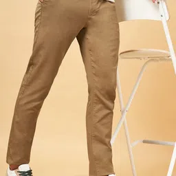 BYFORD by Pantaloons Men Low-Rise Flat-Front Chinos-image-4