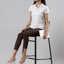 Femmora Women Comfort Flat-Front Straight Pant Trousers-image-3