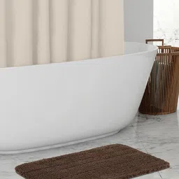 OBSESSIONS Brown Solid 2000 GSM Anti-Skid Winter Bath Rugs-23