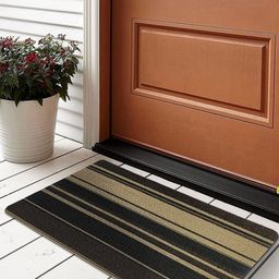 OBSESSIONS Beige Striped Anti Skid Doormat-image-55
