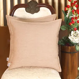 Home Brown 2 Pieces Cotton Square Cushion Covers-image-95