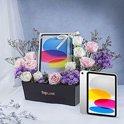 Luxe Bloom Apple iPad Box Silver-44