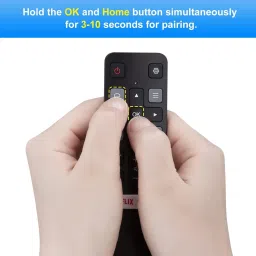 hybite Remote Control Compatible with TCL SmartTV with Google Assistant & Voice Command (Exactly Same Remote Will Only Work) TCL Smart led tv with voice Netflix Remote Controller image 3