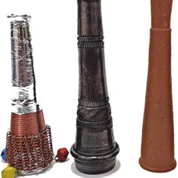 Resuable Clay And Copper Fitted Chillum Hukka 3.5 Inch Each With Gitti Stopper Terracotta Outside Fitting Hookah Mouth Tip-image-51