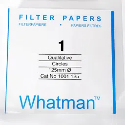 Filter paper 1" Dia. [12.5cm]. Round [pkt. of 100 piece] by 001 Filter Paper-25