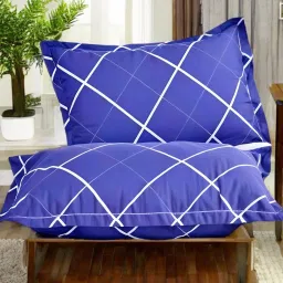 LUXURY Polyester Fibre Solid Sleeping Pillow Pack of 2-image-35