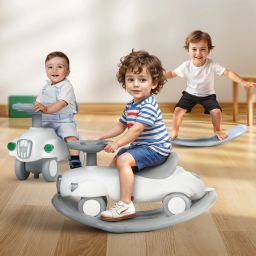 3 in 1 Baby Rocker & Ride on Car for Kids Push Ride on Toy Horse Rider for Kids-27