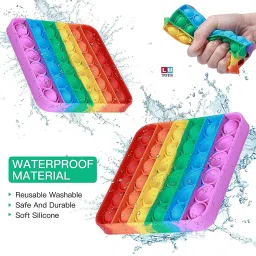 bongerking Fidget Toys, pop it Fidget Toy Set | pop its Fidget Toys, Fidget Toys pop it Rainbow, pop it Toy, | poppit Fidget Toy, Rainbow pop it, Push pop Bubble Fidget To image 2