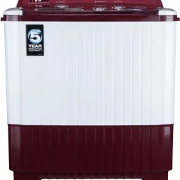 7 kg Semi Automatic Top Load White, Red-20