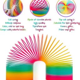 tzoo Magic Rainbow Spring Toy Magic Spring Set of 4 (Multi Color) image 4
