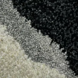 saraswatii global Grey Abstract Design Hand-Tufted Woollen Carpet image 5
