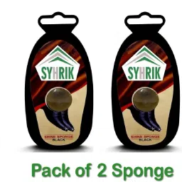 Oinic (Pack of 2) Black Sponge Shoe Shiner, Express shoe shiner for fast result. Leather, Synthetic Leather Shoe Cleaner-image-45