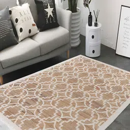 PEQURA Brown & White Handmade Woollen Carpet-image-14