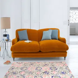 PEQURA Grey & Blue Handmade Woollen Carpet-image-75