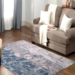 PEQURA Blue & Brown Handmade Woollen Carpet-image-92