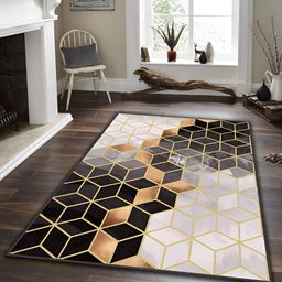 Sparrow world Brown Bohemian Anti-Skid Carpet-39