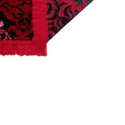 ZESTURE Red Abstract Printed Carpet image 4