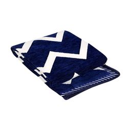 Sparrow world Blue & White Abstract Printed Rectangular Carpet image 4