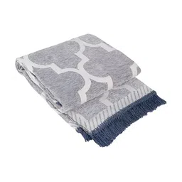 Sparrow world Grey & White Geometric Printed Rectangular Carpet image 5