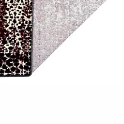 MODEFE Maroon & White Abstract Anti-Skid Rectangular Carpet image 3