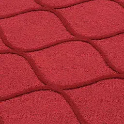 PRESTO Red Abstract Printed Hand Tufted Wool Carpet image 4
