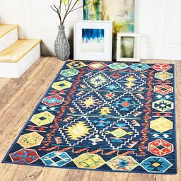 StatusBlue & Red Printed Carpets-21