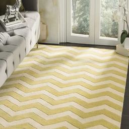 Safiya Carpet Yellow Geometric Woollen Carpets-image-57