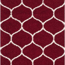 IMRA CARPET Red Geometric Polyester Carpet image 2