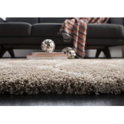 IMRA CARPET Beige Geometric Polyester Carpet image 4
