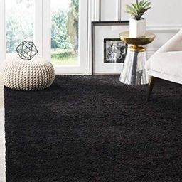 Safiya Carpet Black Anti-Skid Rectangular Carpet image 4