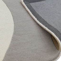 Safiya Carpet Beige & Pink Abstract Woollen Carpet image 5