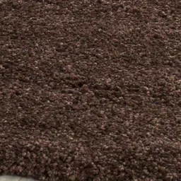 IMRA CARPET Brown Solid Handmade Polypropylene Carpet image 5