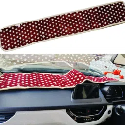 Car dashboard begu durry cloth cover maroon colour Car Dashboard Cover-picture-20