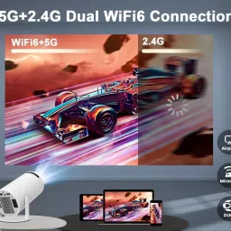 TOTAL Mini Projector WIFI Android IOS Full HD 1080P Miracast Youtube TVStick HDMI USB (5000 lm) Portable Projector image 3