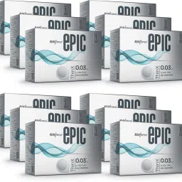 Epic Thinx Condoms for Men| Ultra Thin with 0.03 mm Thickness | 10 Count x 12 Condom-12