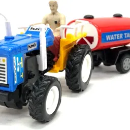 Toys Pull Back Tractor With Water Tanker-13