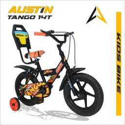 Tango Kids Bike–Comfort & Convenience with Side Support Backrest and Chain Cover 14 T (inch) Road Cycle-image-26