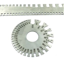 buyohlic SWG Round & Rectangular Gauge Metal Wire Sheet Thickness Diameter Gauge Radius Gauge image 3