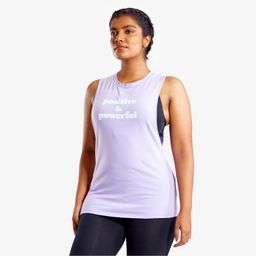 Women's Fitness Loose-Fit Tank Top 500 - Neon Purple-image-3