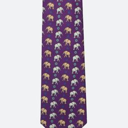 Tossido Men Purple & White Printed Broad Tie-picture-10