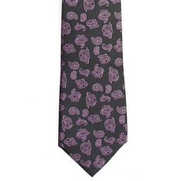 Tossido Men Charcoal & Purple Printed Slim Tie-image-51