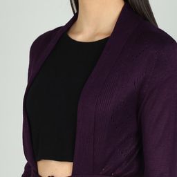 NEUDIS Open Front Wool Longline Shrug image 5
