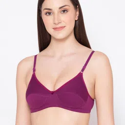 GROVERSONS Paris Beauty Women Purple Non Padded Non Wired T-shirt Bra-12
