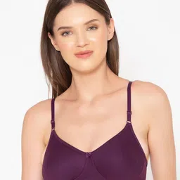 GROVERSONS Paris Beauty Purple Full Coverage Anti Microbial T-Shirt Bra-44