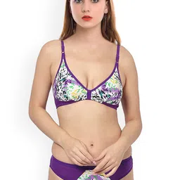 AROUSY Printed Non-Padded Cotton Lingerie Set-picture-12